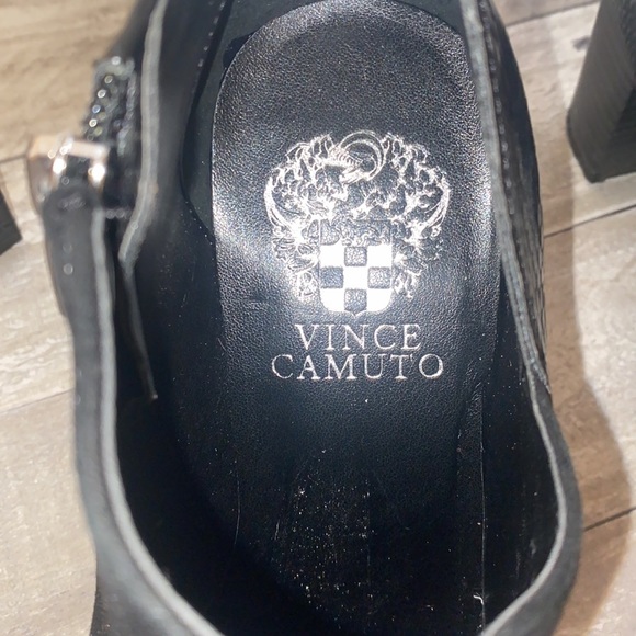 Black Vince Camuto bootie heels. Never worn. - Picture 3 of 4